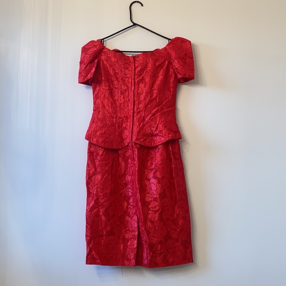 Vintage Red Dress - Picture 3 of 3